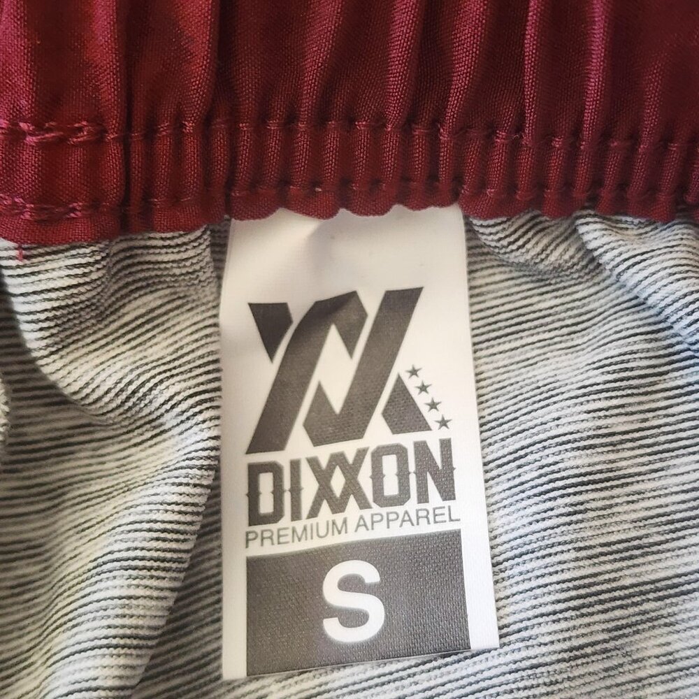 Dixxon Shorts Mens Small Maroon The Brad Lined Athletic Drawstring Zip Pocket - Picture 6 of 13